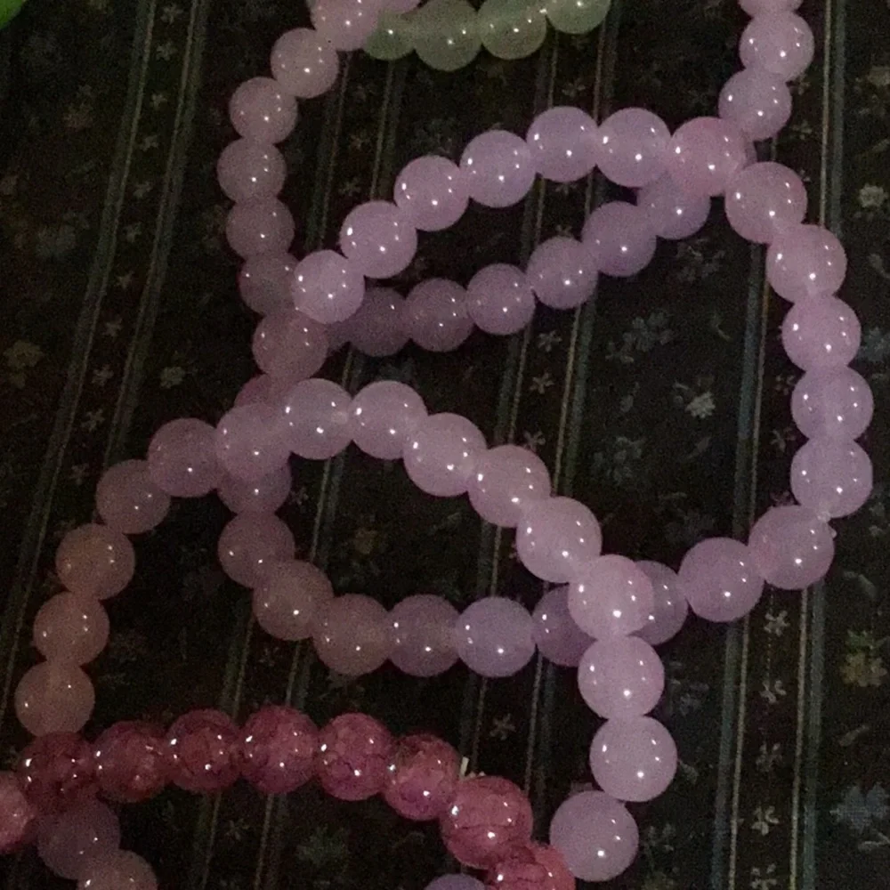 Thank you gifts gemstone bracelet squishy toy business cards and clear bags